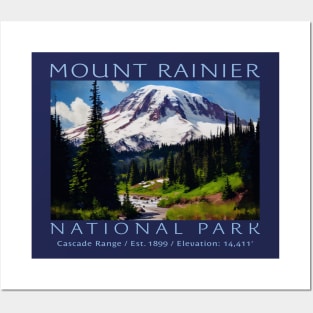Mount Rainier National Park Posters and Art
